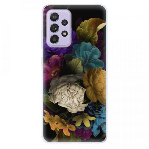 Odolné silikónové puzdro iSaprio - Dark Flowers - Samsung Galaxy A52/A52 5G