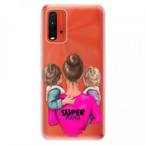 Odolné silikónové puzdro iSaprio - Super Mama - Two Boys - Xiaomi Redmi 9T