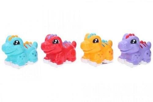 Dinosaurus na zotrvačník 11cm - modrá
