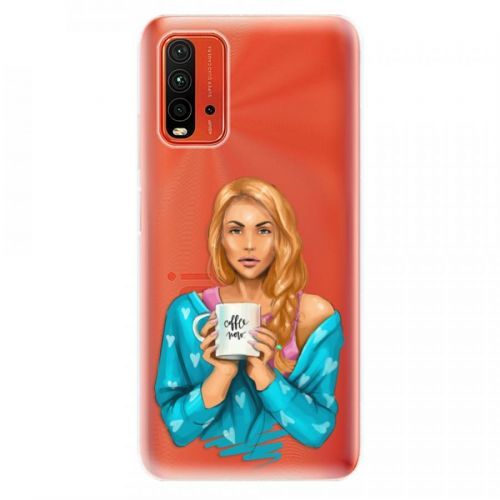 Odolné silikónové puzdro iSaprio - Coffe Now - Redhead - Xiaomi Redmi 9T