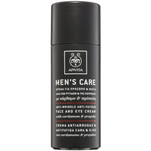 Apivita Men's Care Cardamom & Propolis protivráskový krém na tvár a oči 50 ml