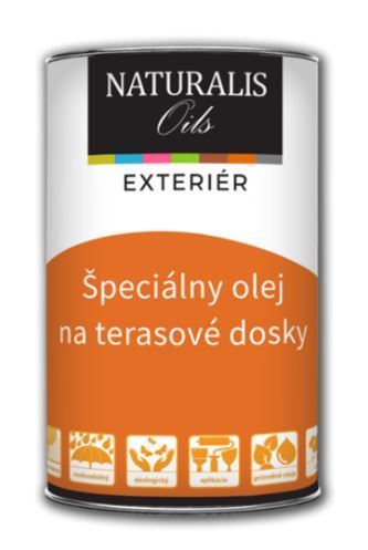 NATURALIS Špeciálny olej na terasové dosky - olej na terasy 0,9 l 3114 - antracitovo šedá