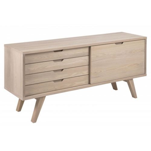Komoda A-Line 160 cm bělený dub