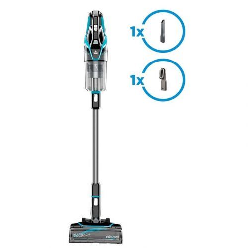 Tyčový vysávač Bissell MultiReach Active 2907N... Motorozivaný rotační kartáč Tangle-Free zabraňující namotávání vlasů.