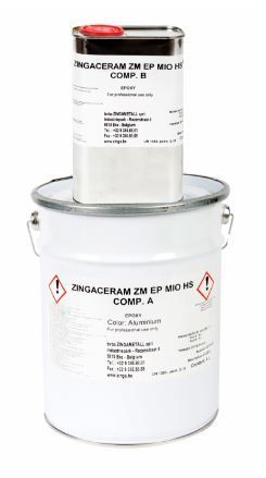 ZINGA Zingaceram HS - dvojzložková podkladová farba kovovo šedá 16+4 l