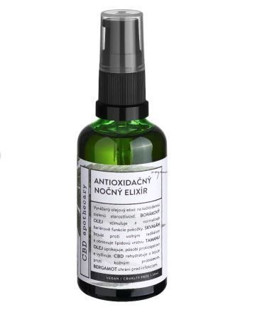 SOAPHORIA Antioxidačný nočný elixír (sérum) 350 mg CBD 50 ml