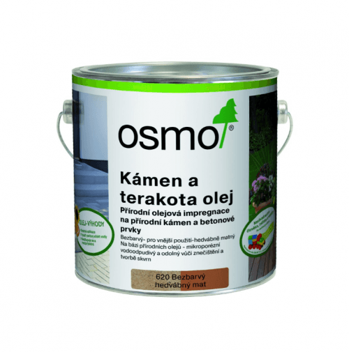 OSMO Olej na kameň a terakotu 2,5 l 620 - bezfarebný