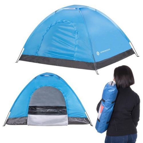 SPRINGOS Turisticky stan pre 2 osoby s UV filtrom 2x1,5m - modrý