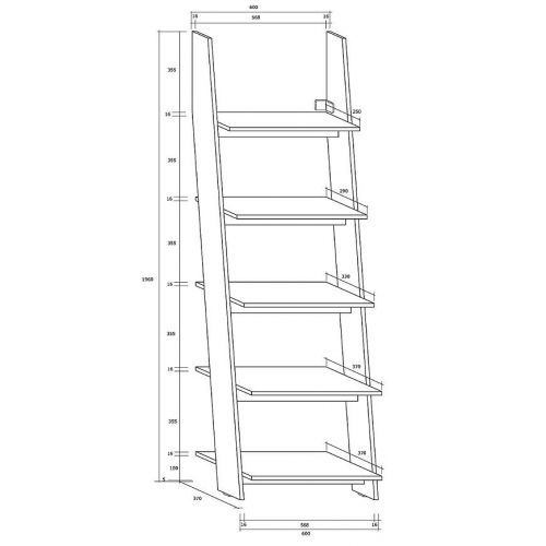 Regál Rack 60 Biely