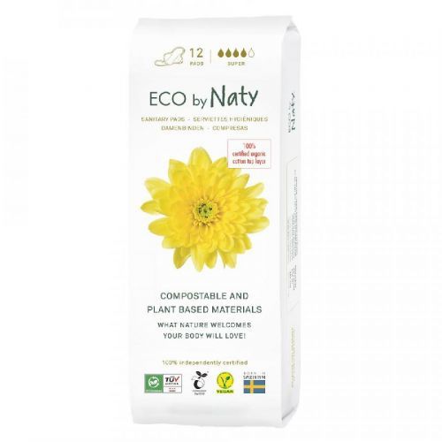 ECO BY NATY Dámske vložky Super 12 ks