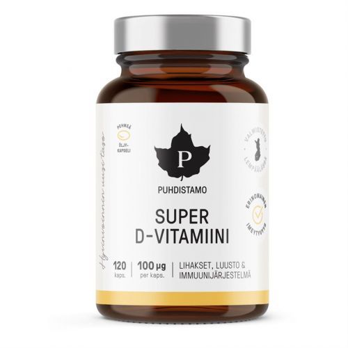 Puhdistamo Super Vitamín D 4000 aj u 120 kapsúl