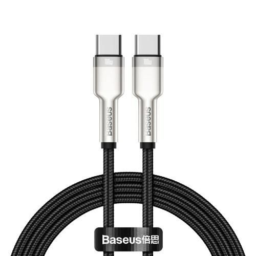 Kábel Baseus Cafule Series USB-C/USB-C 100W 1m čierny (Catjk-C01...