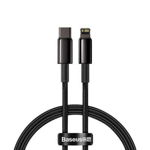 Kábel Baseus Tungsten Gold USB-C/Lightning PD 20W 1m čierny...