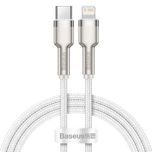 Kábel Baseus Cafule USB-C/Lightning PD 20W, 1m biely (Catljk-A02...