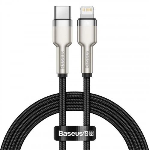 Kábel Baseus Cafule USB-C/Lightning PD 20W, 1m čierny (Catljk-A01...