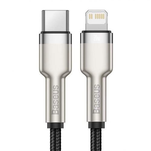 Kábel Baseus Cafule USB-C/Lightning PD 20W, 0,25m čierny (Catljk-01...