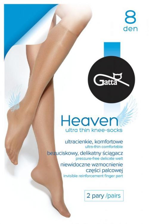Dámske podkolienky Gatta Heaven 8 deň nero univerzálny
