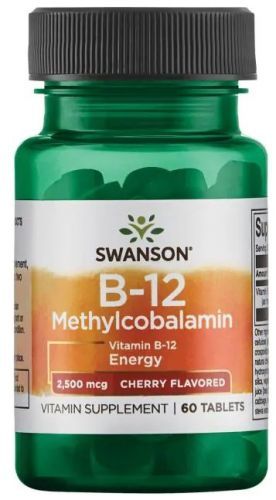 Swanson vitamin b12 methylcobalamin 60 tabliet