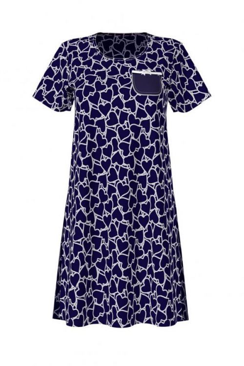 Vamp - Dámska nočná košeľa 10900 - Vamp blue oxford s