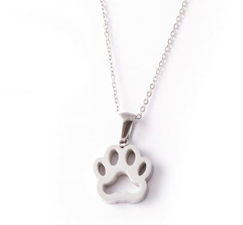 Náhrdelník s labkou - chirurgická oceľ