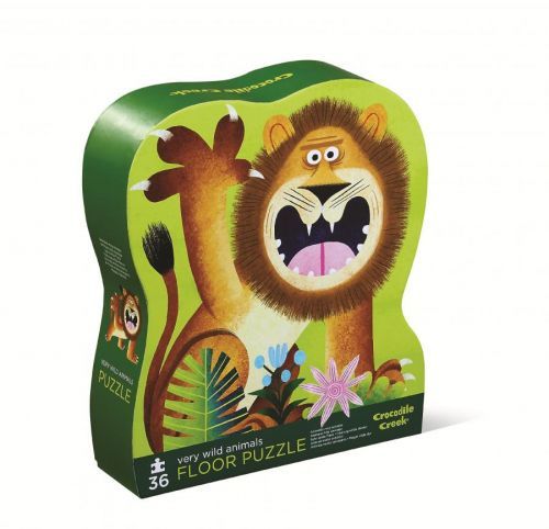 Crocodile Creek Puzzle - Divoké zvieratá (36 ks) / Shaped Puzzle - Very Wild Animals (36 pc)
