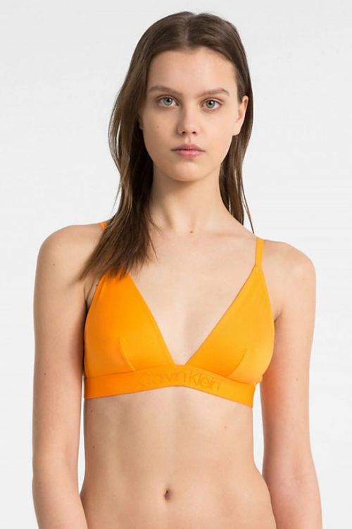 Podprsenka bez kostice QF4945E-5FQ oranžová - Calvin Klein oranžová M