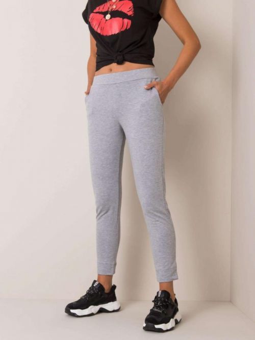 Šedé dámske tepláky S