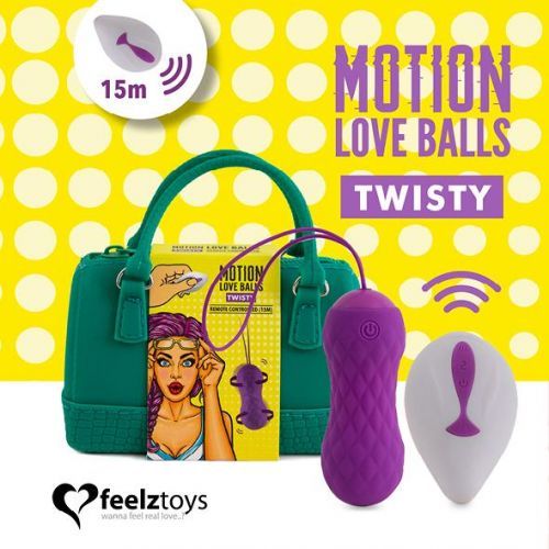 FeelzToys Motion Love Balls Twisty - vibračné vajíčko