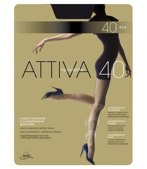 Dámske pančuchové nohavice Omsa Attiva 40 deň XXL Caramell / ep.béžový 6-XXL
