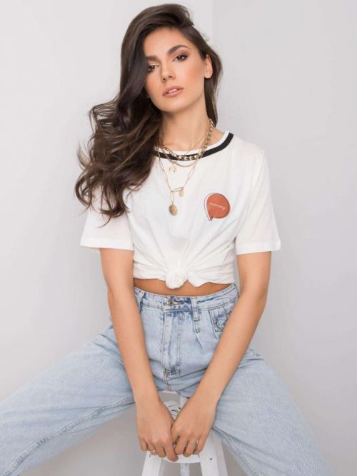 Dámske tričko RUE PARIS Ecru S