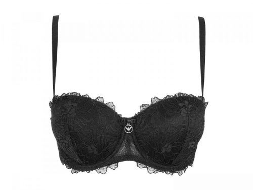 Podprsenka Lace 163181 CC204 00020 čierna - Emporio Armani čierna 80A