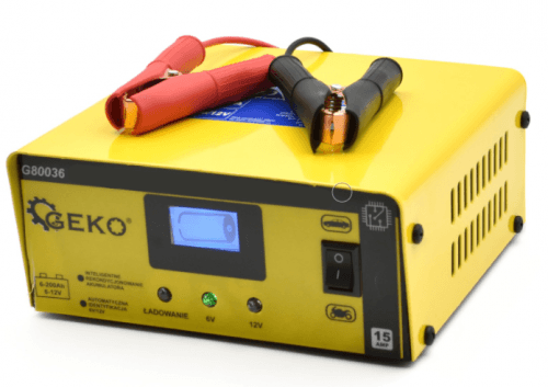 Geko Nabíjačka autobatérií - mikroprocesorová LCD 6/12V 15A G80036