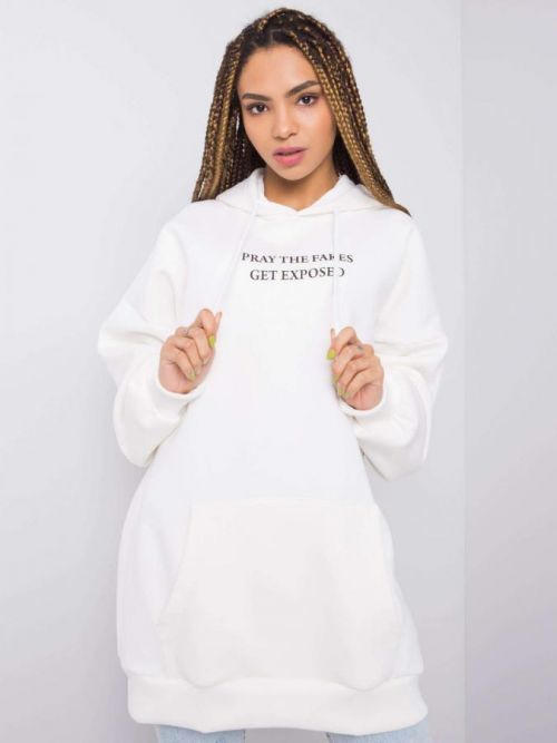 Vreckové mikina s kapucňou RUE PARIS Ecru S / M