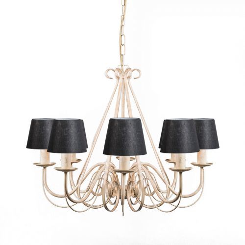 Luster biely s upínacím viečkom 12 cm čierny - Giuseppe 8