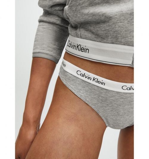 Dámske nohavičky D1618E-020 šedá - Calvin Klein šedá M