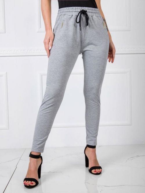 Šedé tepláky pre ženy S