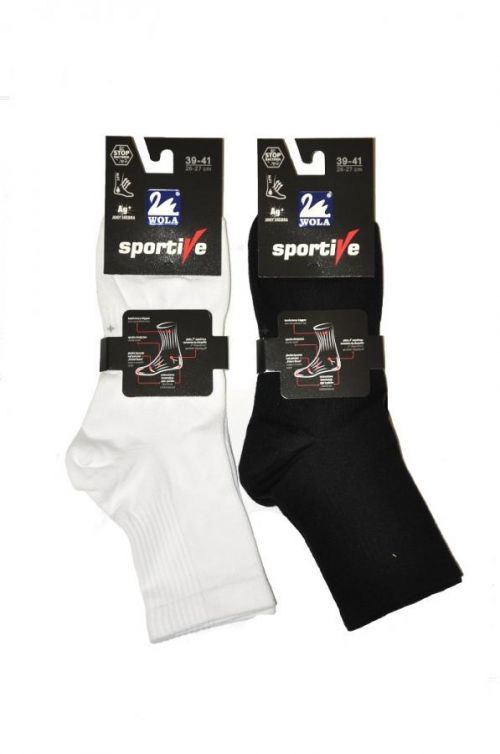 Pánske krátke ponožky Wola Sportive W943N5 AG + biely 39-41