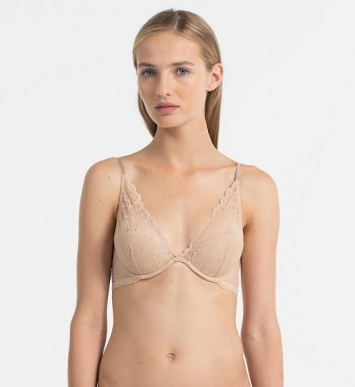 Podprsenka s kosticou QF1436E telová - Calvin Klein telová 70D