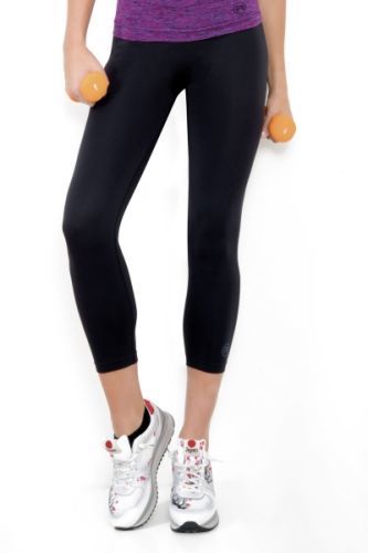 Dámske športové legíny 7/8 Donna Active-Fit Farba: Čierna, Veľkosť: S / M