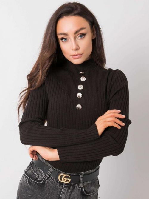 RUE PARIS Čierny rolák one size