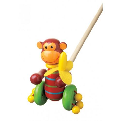 Orange Tree Toys Push Along Monkey /chodiaca opica