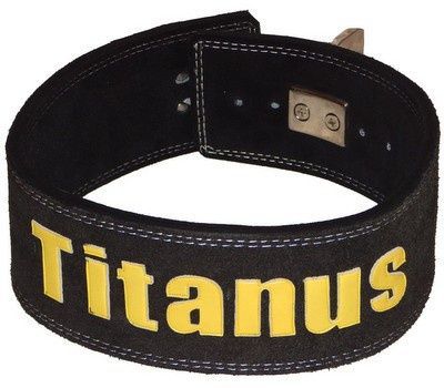Titánus fitness opasok s pákovou prackou čierny - s