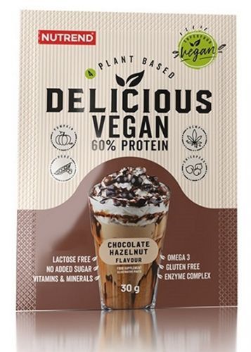 Nutrend delicious vegan protein 30 g - čokoláda/lieskový orech