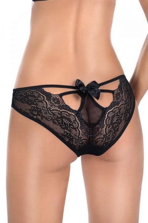Dámske nohavičky Zulaj panties - ROZA čierna S