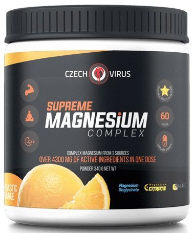 Czech virus supreme magnesium complex 340 g - pomaranč