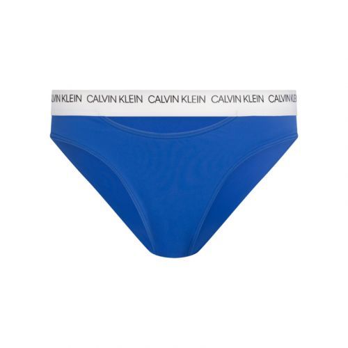 Spodný diel plaviek KW0KW00658-CHQ modrobiela - Calvin Klein modro-biela L