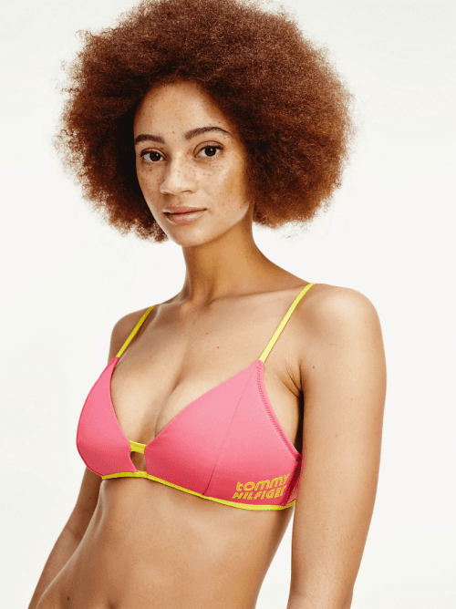 Vrchný diel dámskych plaviek UW0UW02107-TJN růžovožlutá - Tommy Hilfiger ružovo žltá L