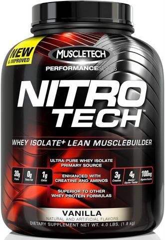 Muscletech nitro-tech 1800 g - milk chocolate + platinum 100% bcaa