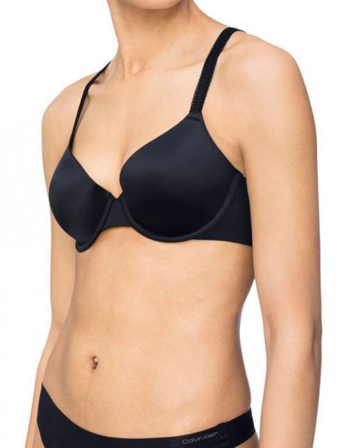 Podprsenka s kosticou QF4082E-001 čierna - Calvin Klein čierna 80C