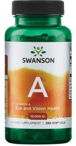 Swanson vitamin a 10000 iu 250 kapsúl